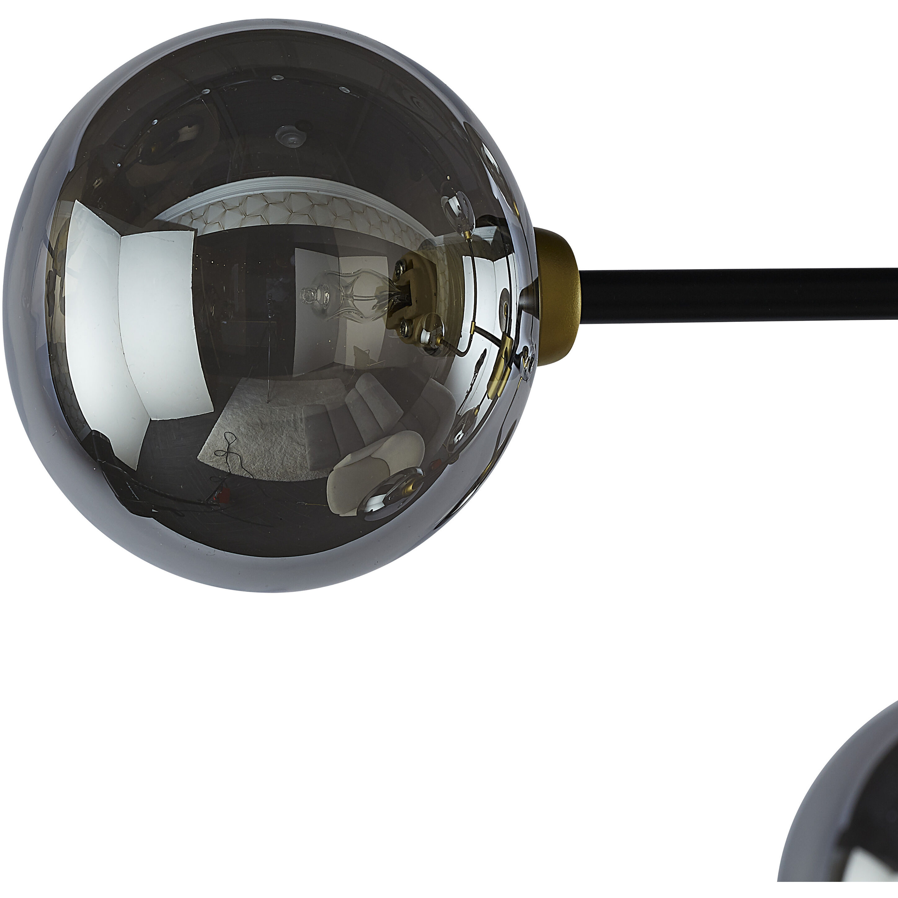 Deimos LED 31 inch Smoke Grey Chandelier Ceiling Light, Small